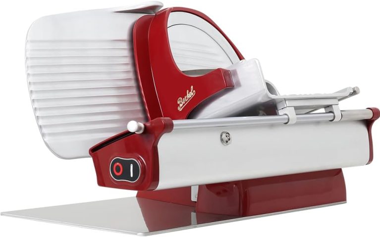Berkel Home Line 250, trancheuse électrique premium en aluminium, lame chromée 25,4 cm, rouge