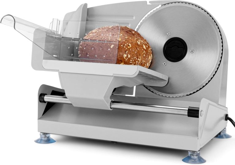 Clatronic MA 3585, trancheuse universelle avec lame en acier inoxydable Ø 190 mm et boîtier métallique