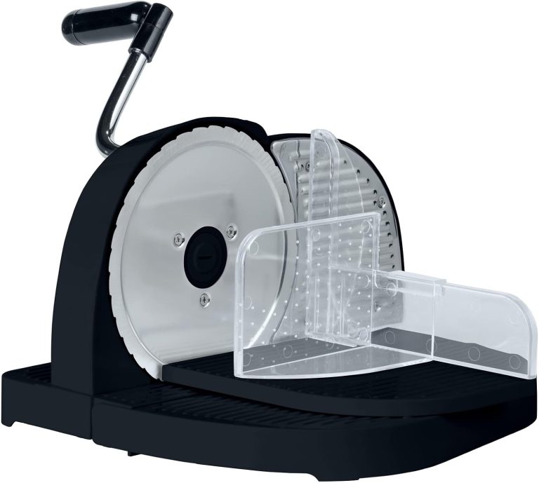 WENKO, trancheuse à pain manuelle E2X en ABS noir avec lame en acier inoxydable